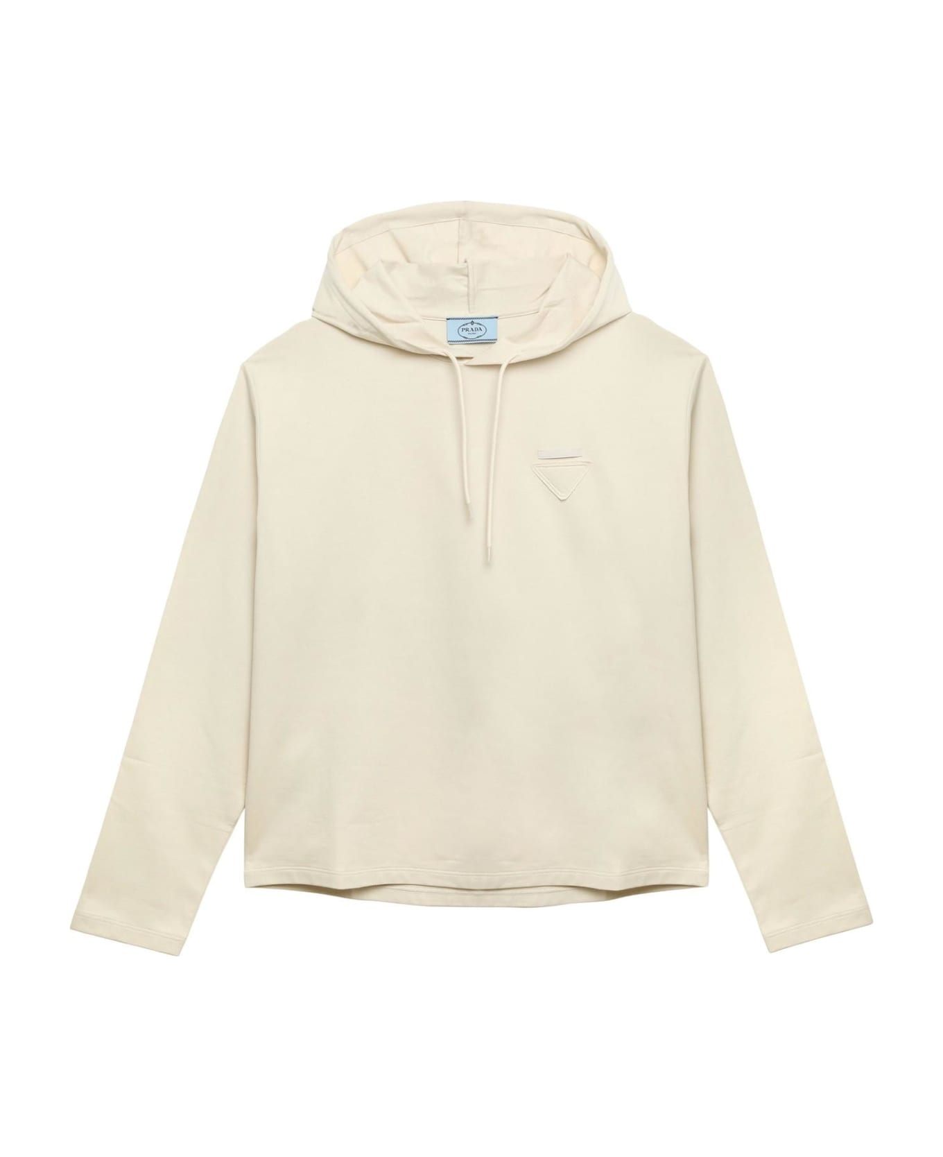 Prada Ivory Hooded Sweatshirt - NATURALE