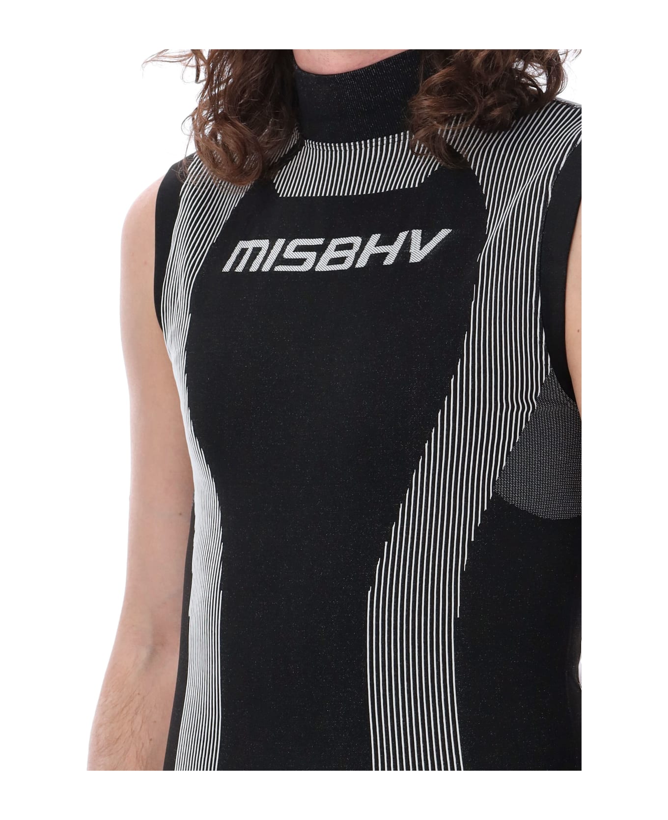 MISBHV Sport Active Top - BLACK WHITE ベスト