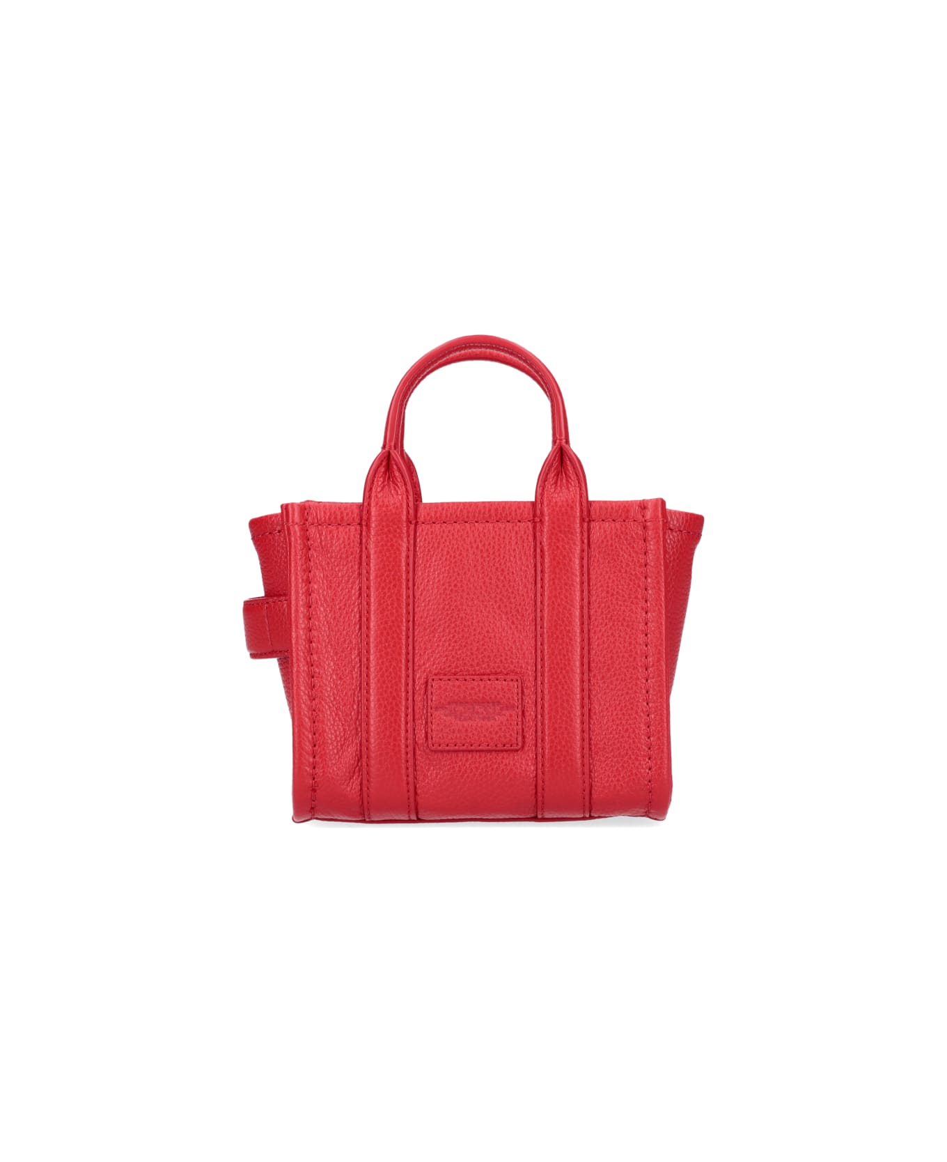 Marc Jacobs Micro Tote Leather Handbag - Red