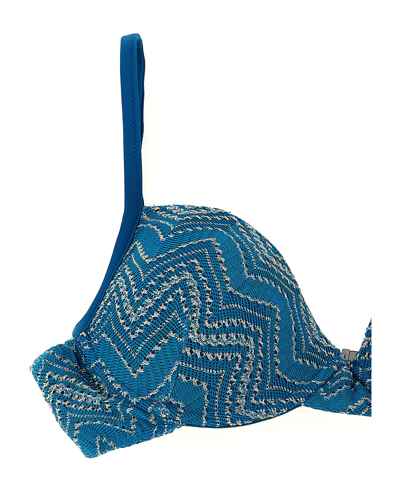Missoni Zig Zag Lamé Bikini - Blue