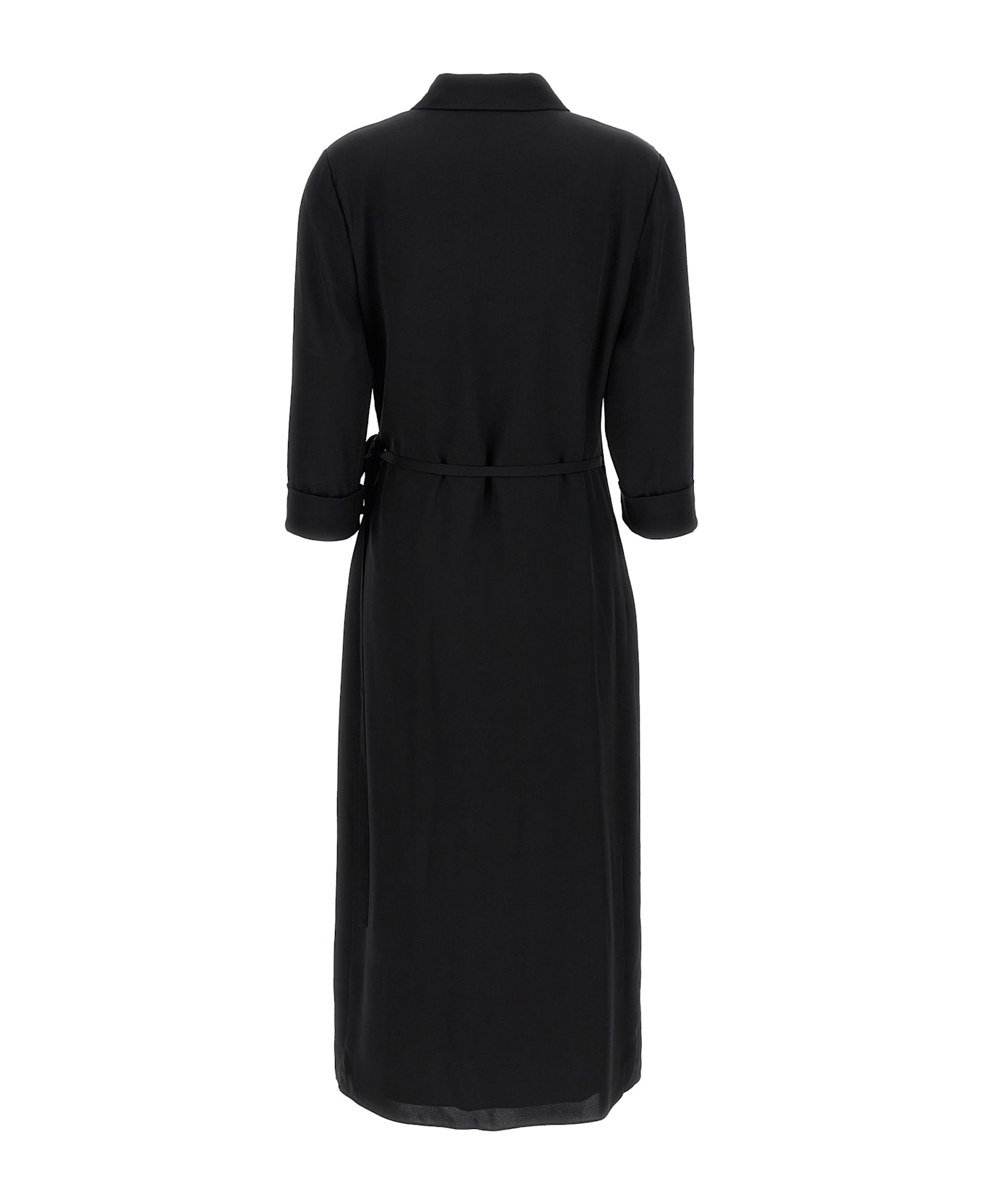 Theory Silk Shirt Dress - Black  
