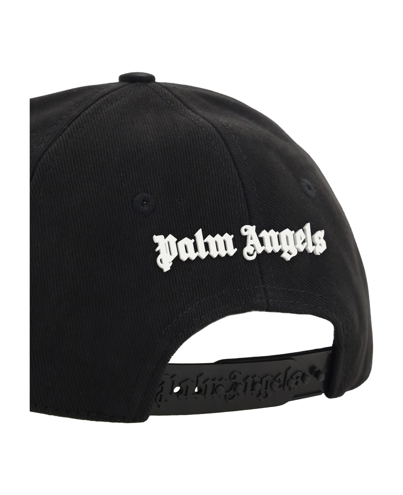 Palm Angels Baseball Cap - Black Whit 帽子