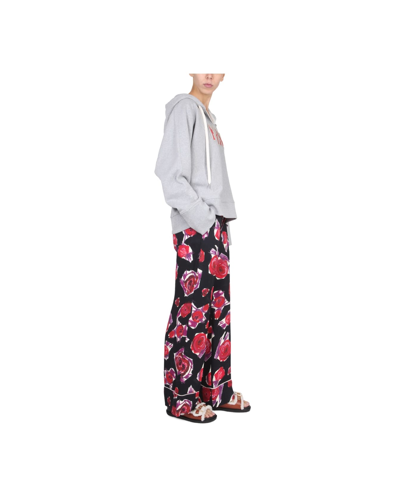 Marni Pijama Pants With Floral Pattern - MULTICOLOUR