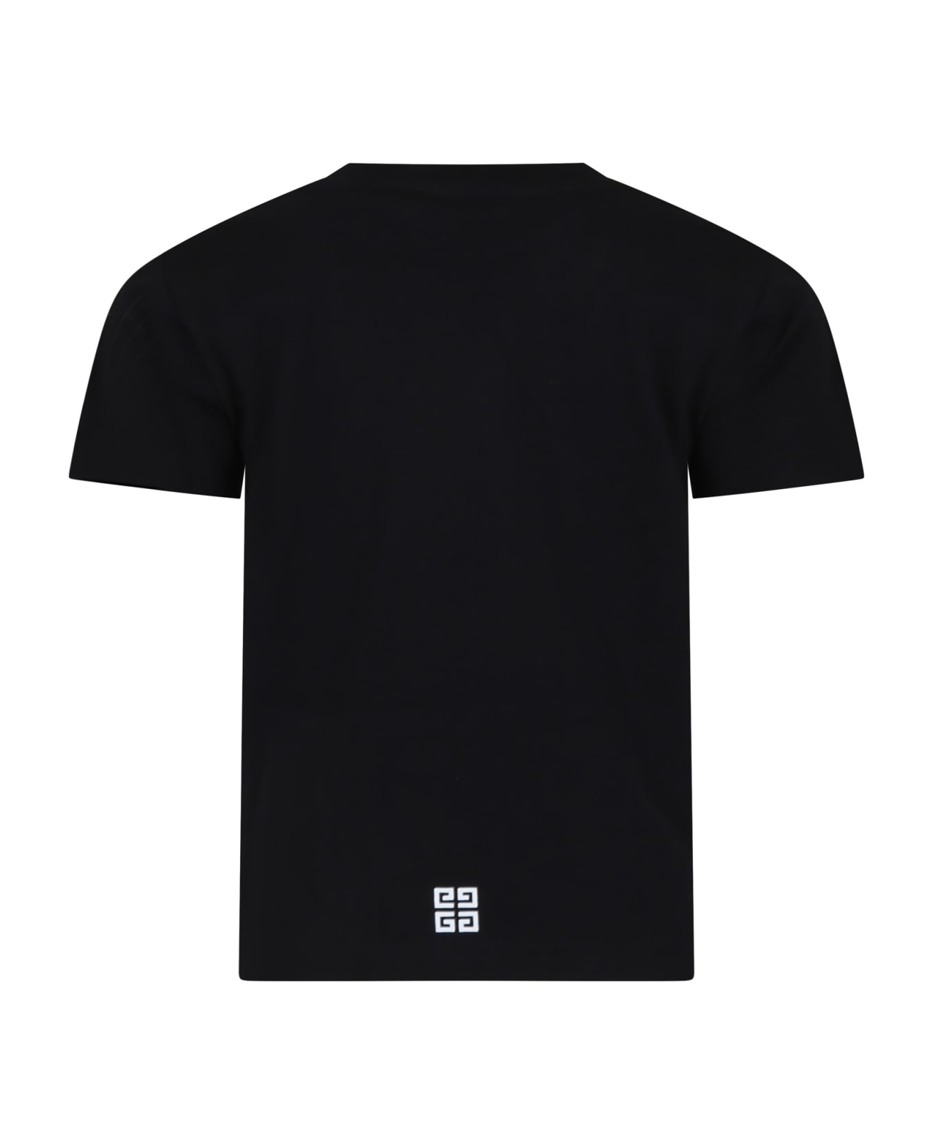 Givenchy Black T-shirt For Kids With Logo - BLACK