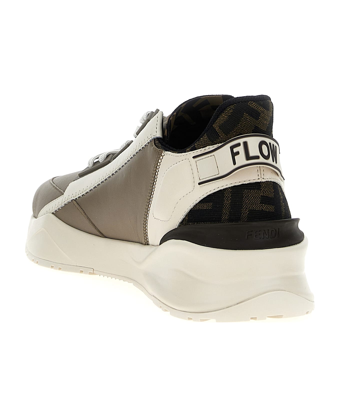 Fendi 'fendi Flow' Sneakers - Beige