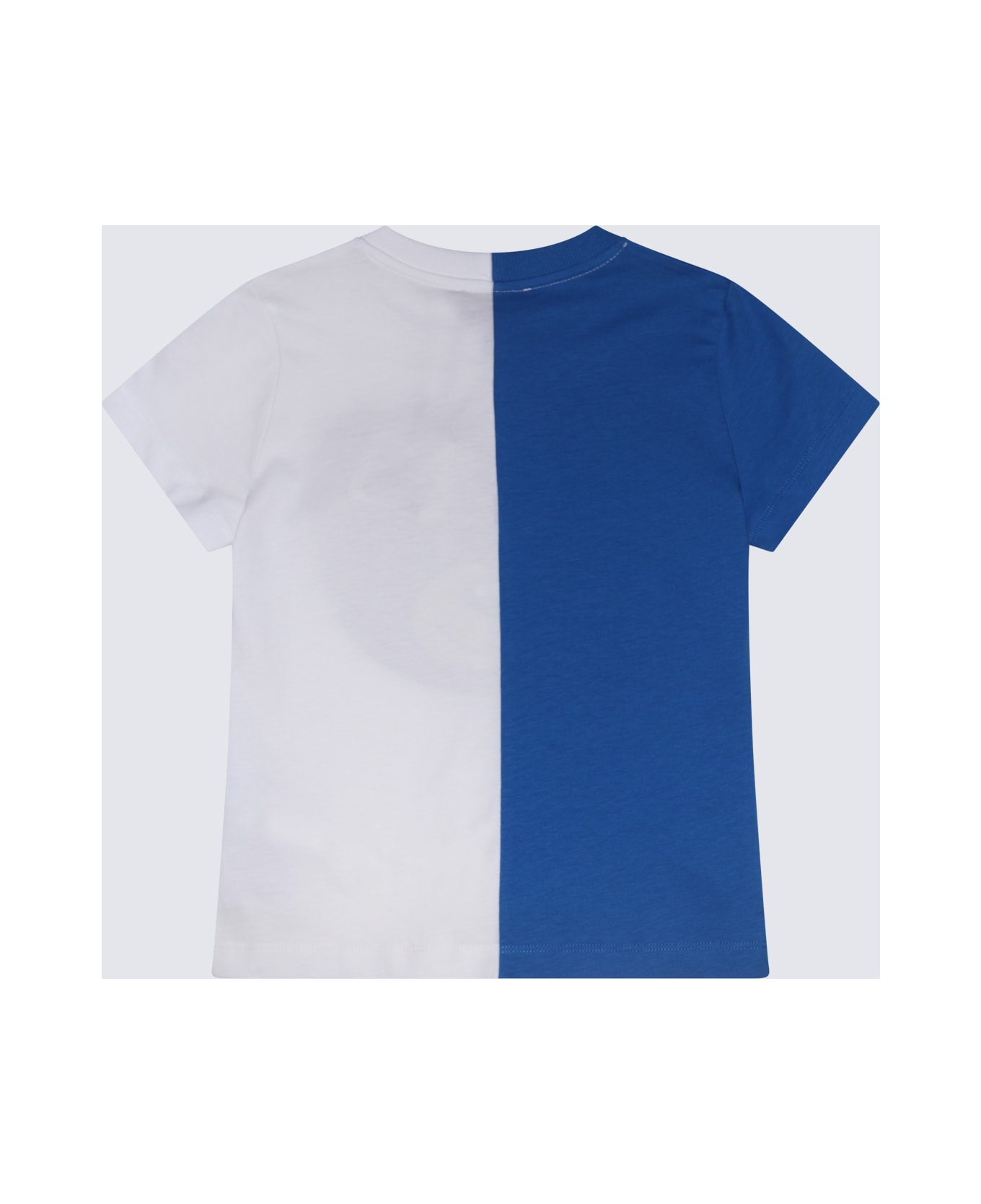 Moschino White And Blue Multicolour Cotton T-shirt - VICTORIA BLUE Tシャツ＆ポロシャツ