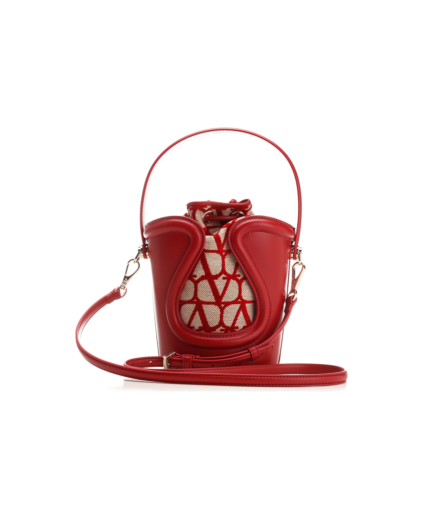 Valentino Garavani Red 'le Cinquieme' Bucket Bag - Rosso