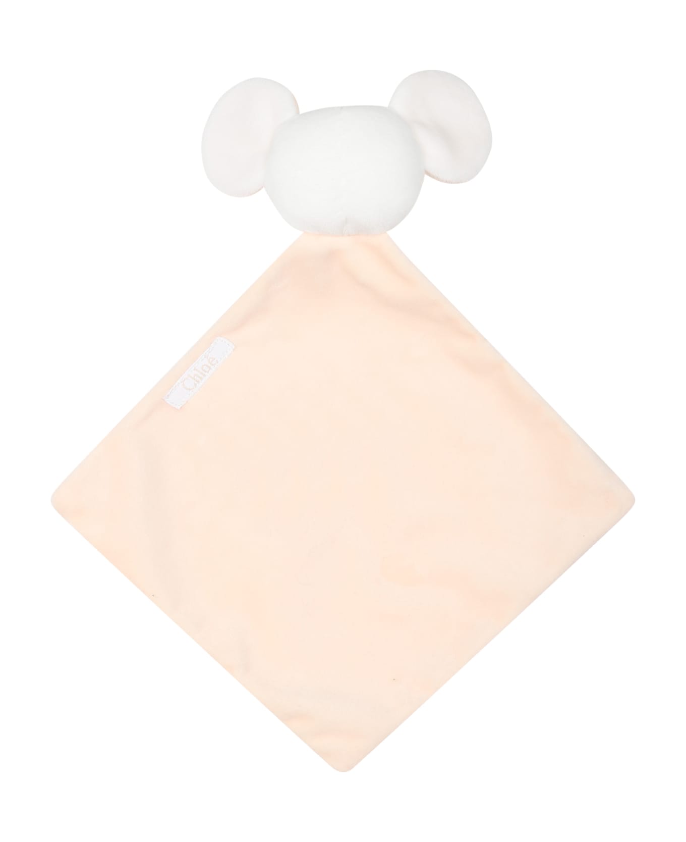 Chloé White Set For Baby Girl With Logo - White