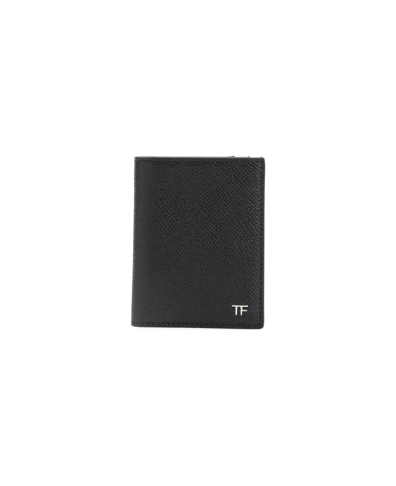Tom Ford Calf Leather Wallet - Naa Black