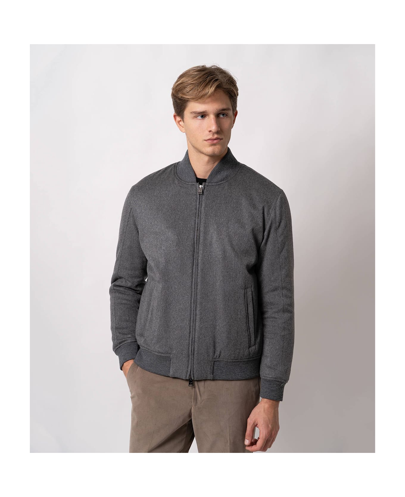 Larusmiani Bomber Jacket Marina Jacket - DimGray