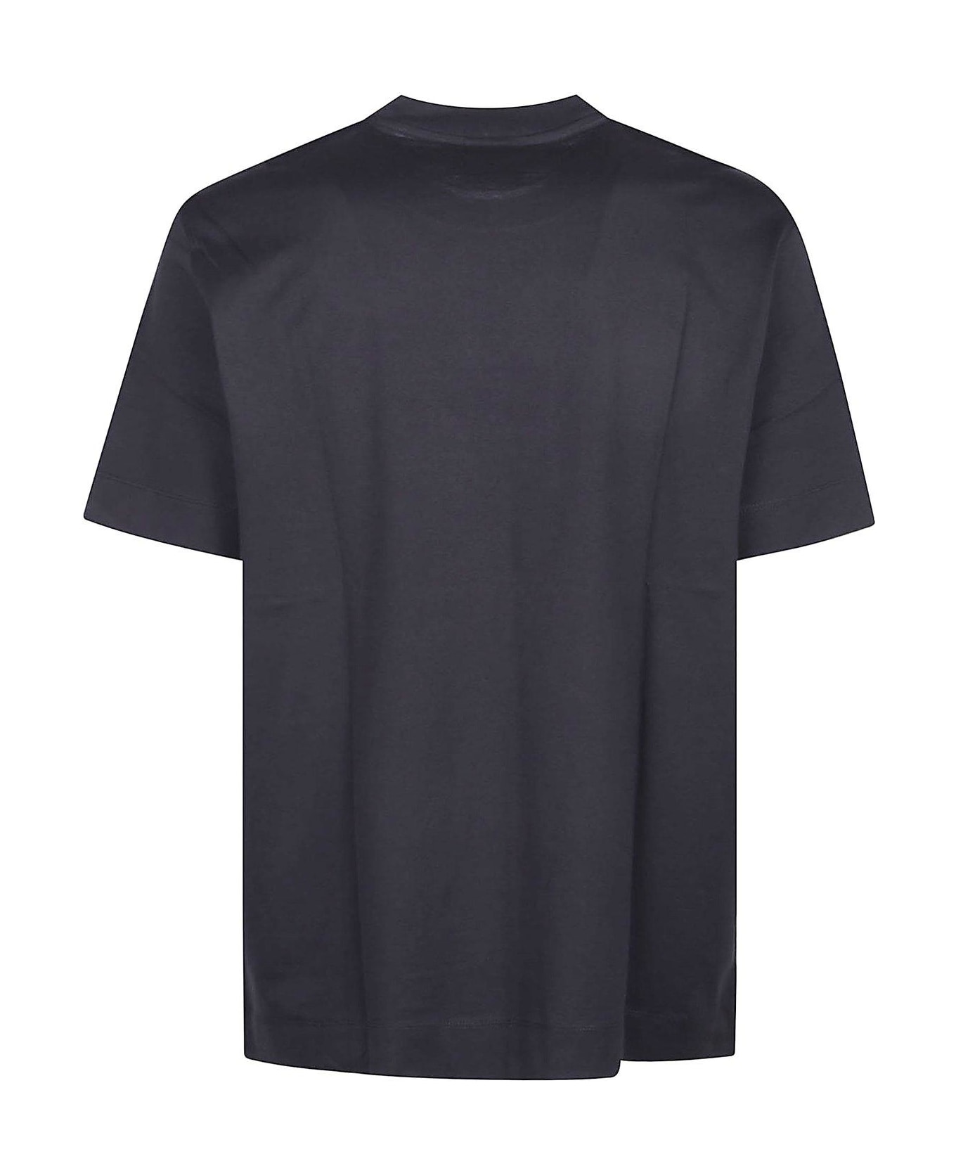 Emporio Armani Rubberised Logo Asv Jersey T-shirt - Blue