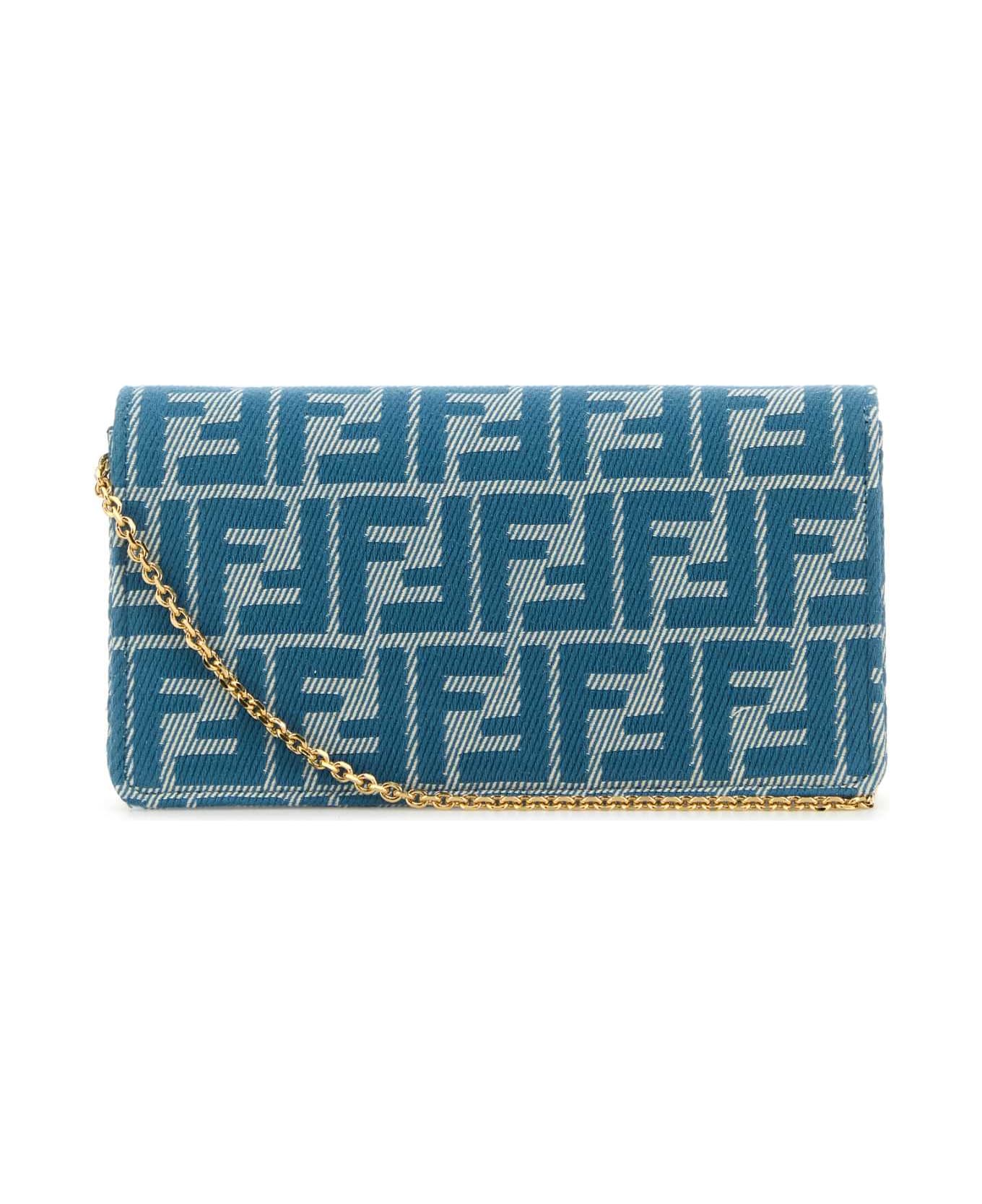 長財布 Fendi Embroidered Denim Wallet Embroidered denim wallet – G&B