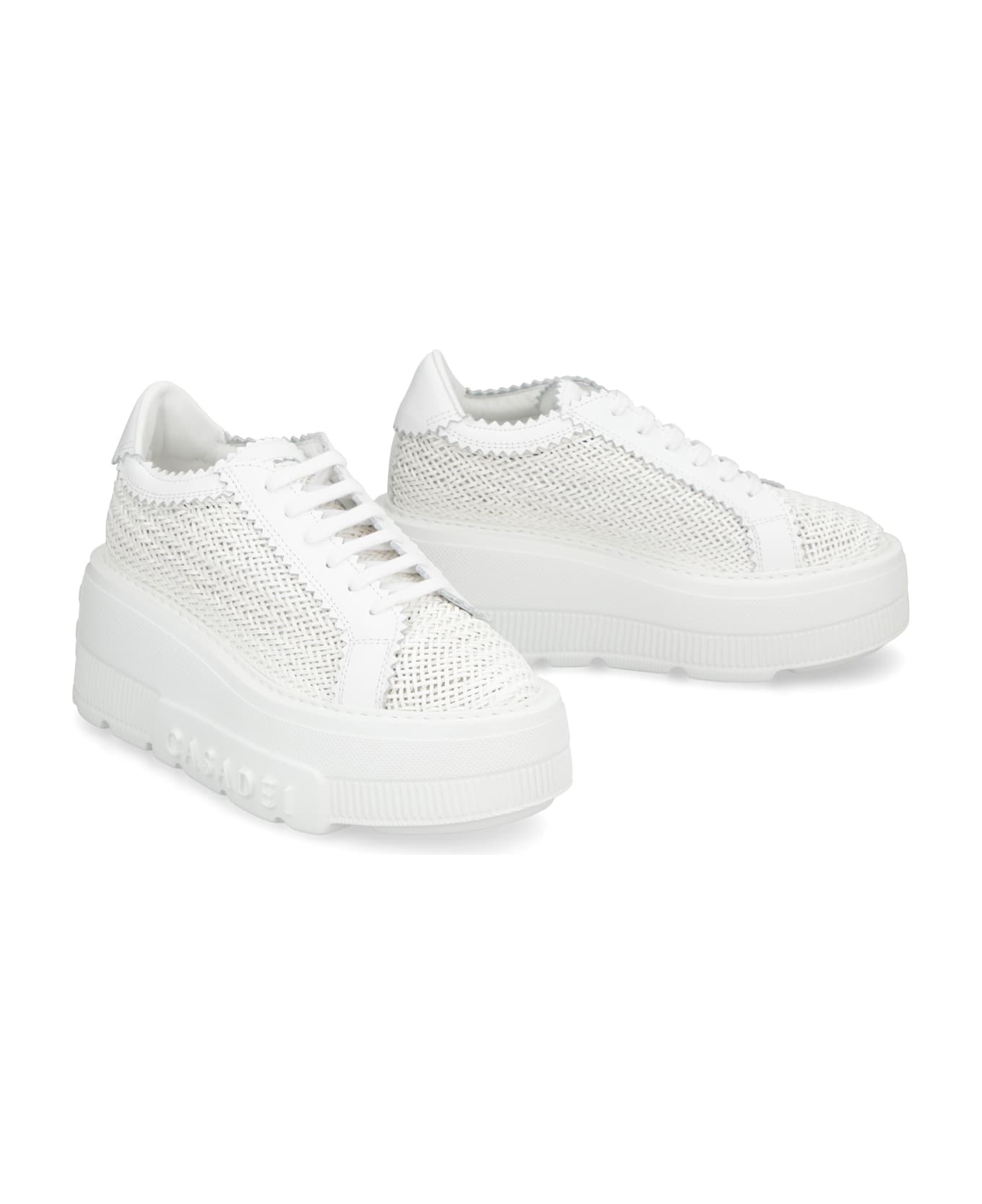 Casadei Hanoi Platform Sneakers - White