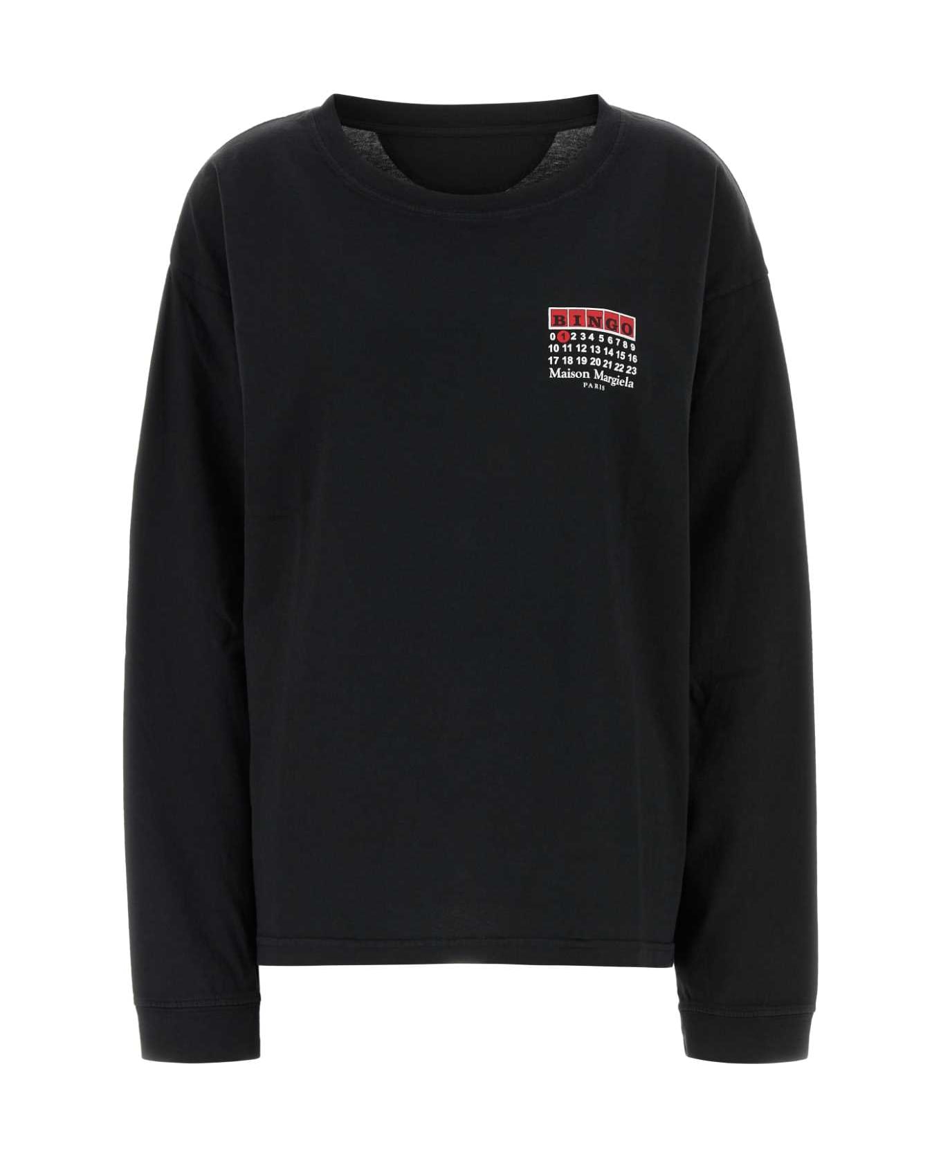 Maison Margiela Slate Cotton Oversize T-shirt - CARBON