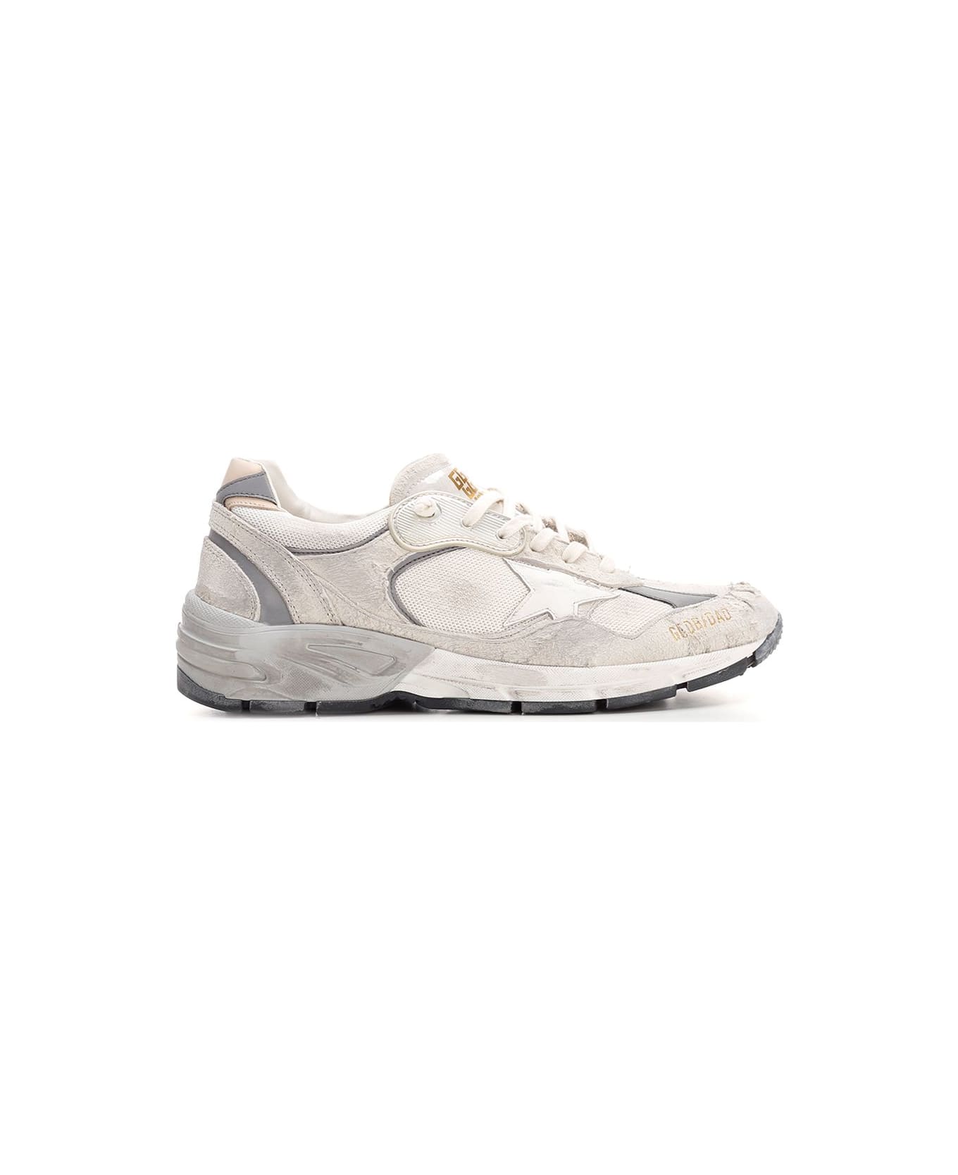 Golden Goose White/grey 'dad-star' Sneakers - Bianco
