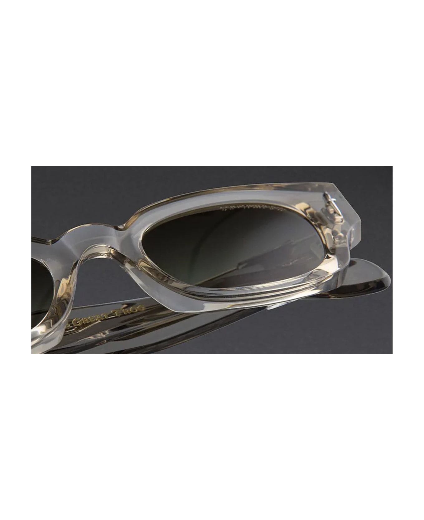 Cutler and Gross The Great Frog - Soaring Eagle / Sand Crystal Sunglasses - transparent beige