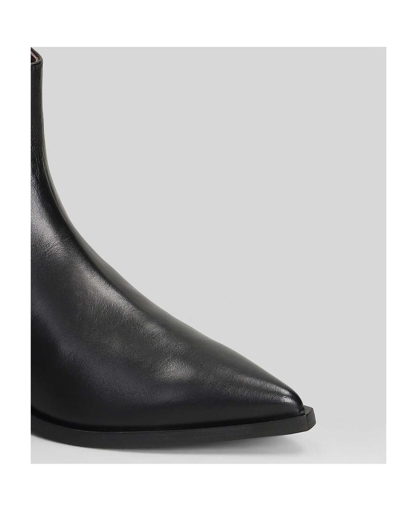 Roberto Festa Aurea Texan Ankle Boots In Black Leather - black