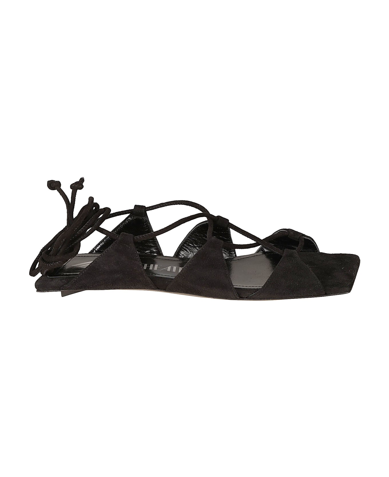 The Attico Renee Flat Sandals - Black サンダル