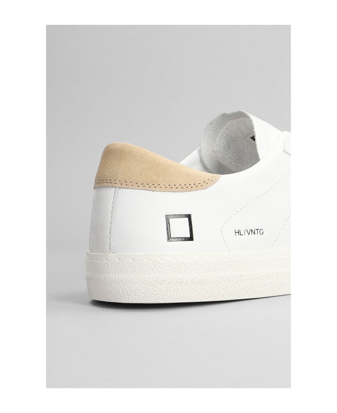 D.A.T.E. Hill Low Sneakers In White Leather D.A.T.E. - WHITE