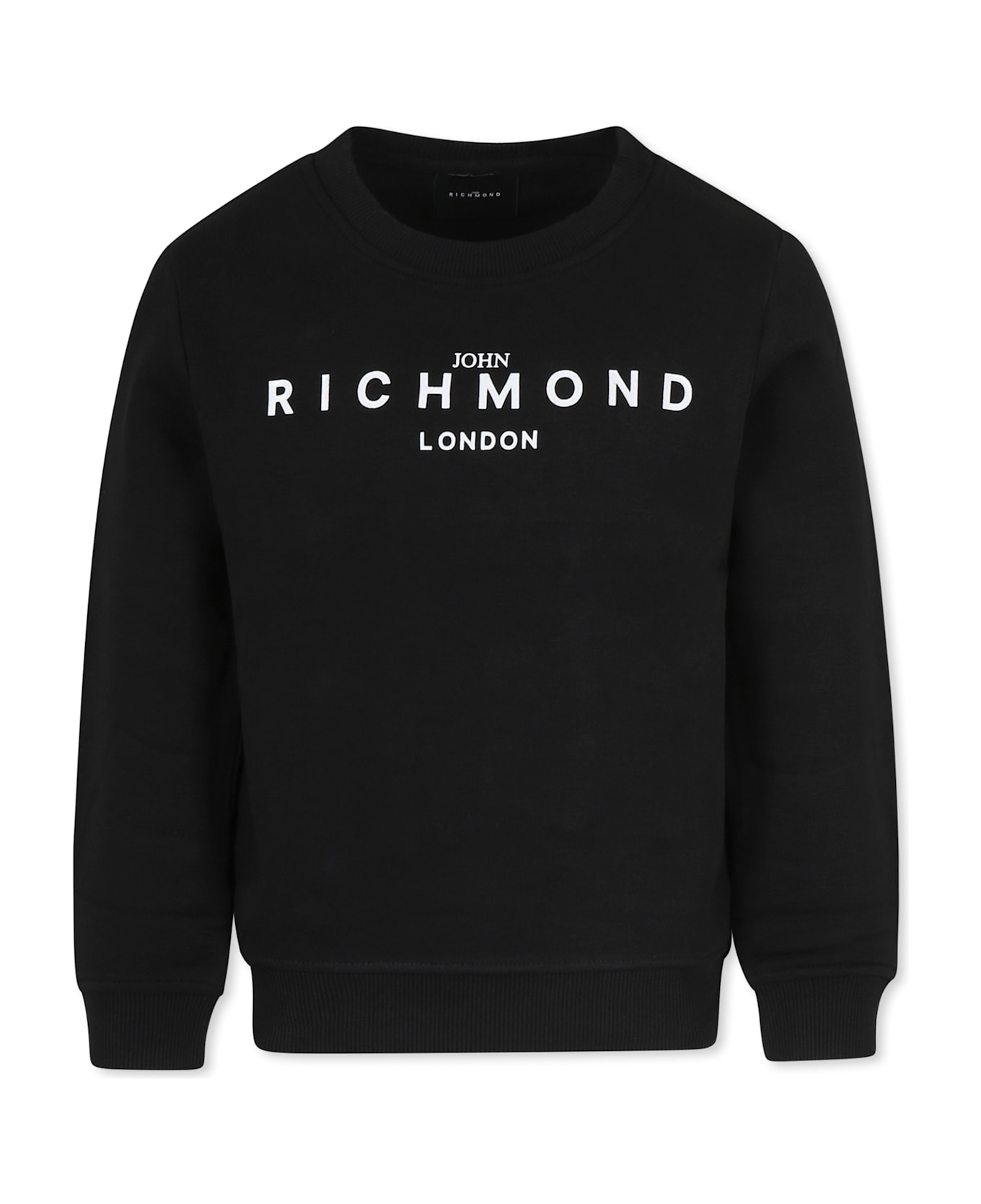 Richmond Black Sweatshirt For Kids With Logo - Black
