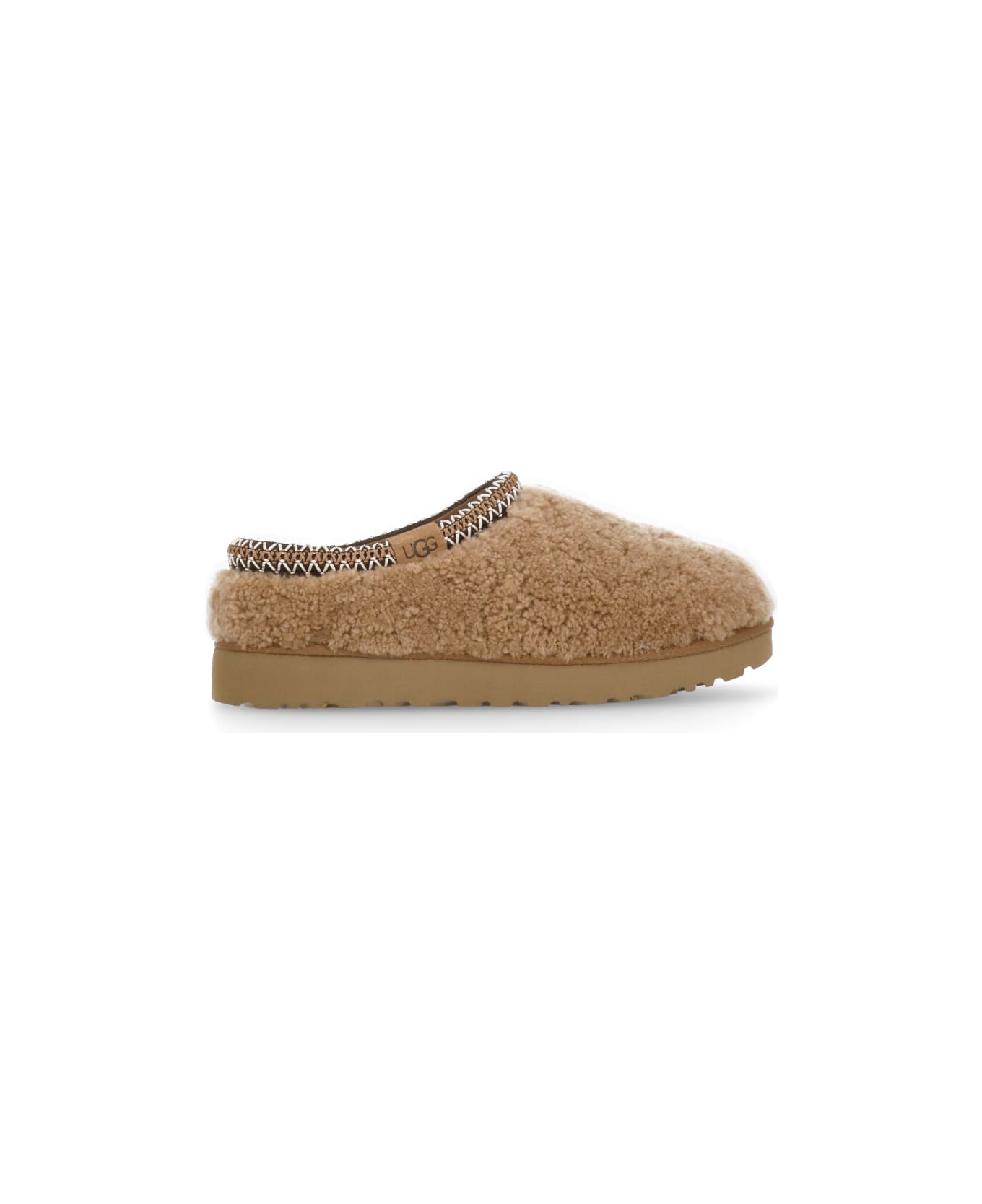 UGG Tasman Maxi Curly Slippers - Brown