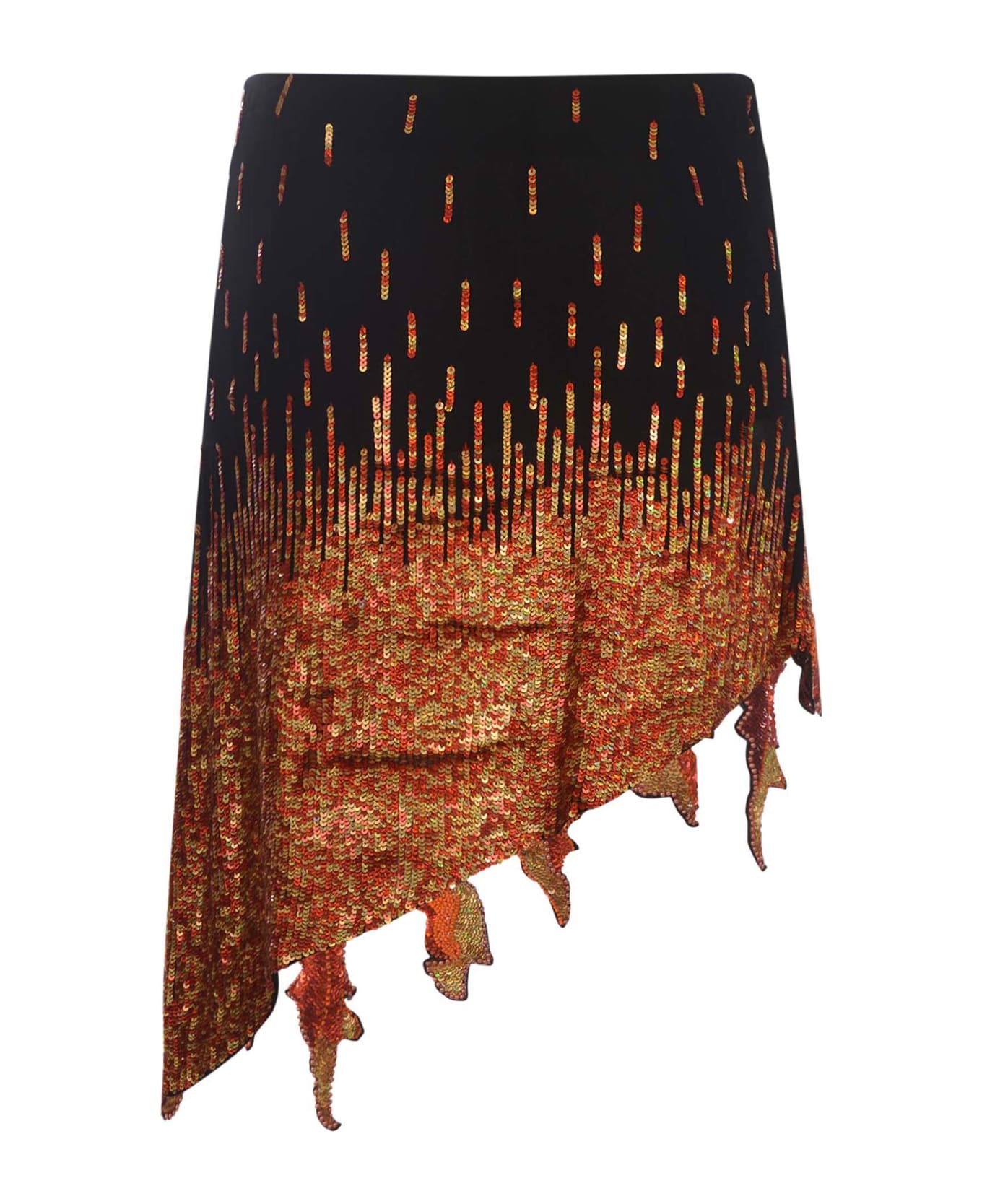 Giuseppe di Morabito Skirt Giueseppe Di Morabito "pailettes" In Viscose Available Store Pompei - Arancione スカート