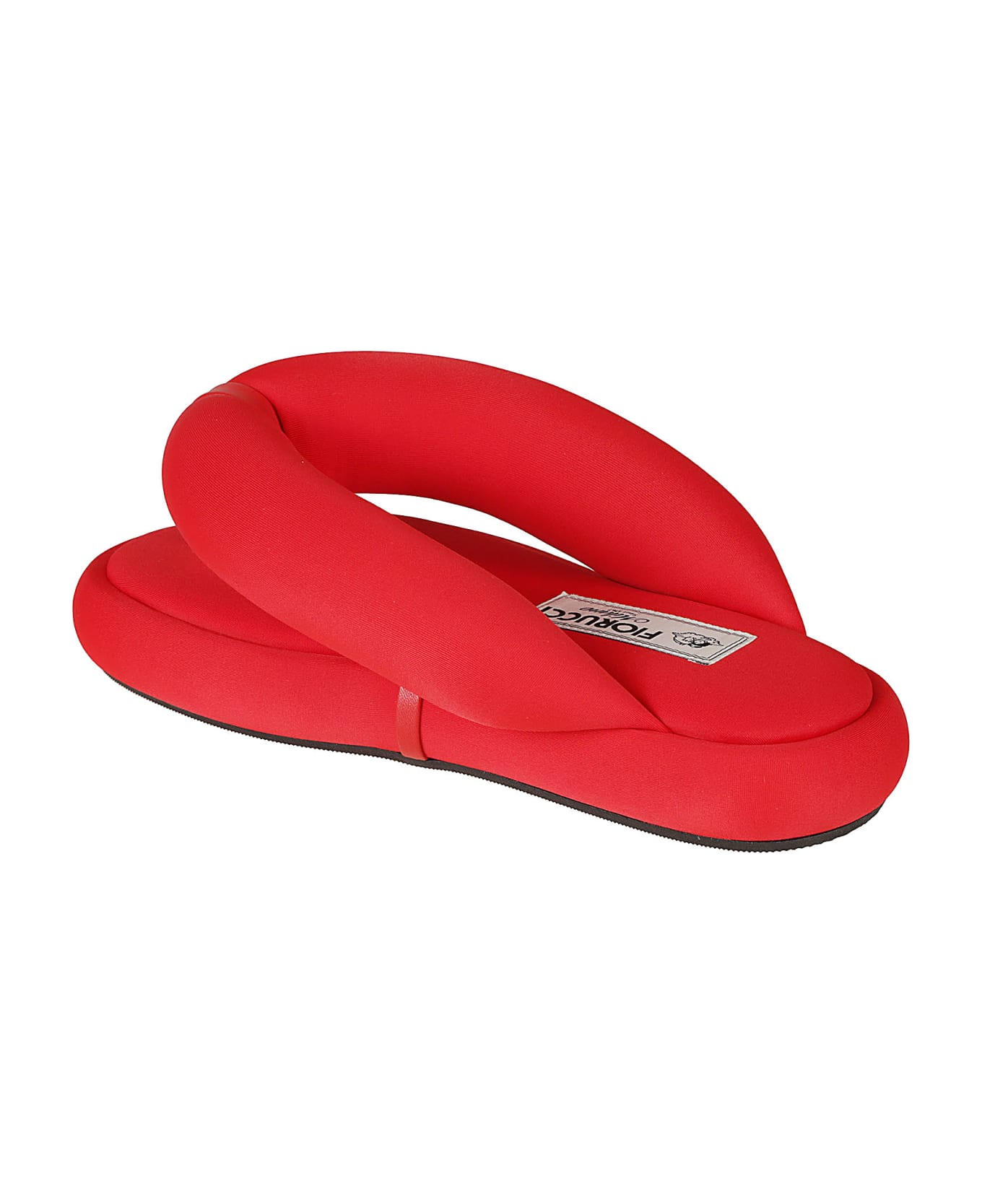 Fiorucci Fluffy Flip Flops - Red