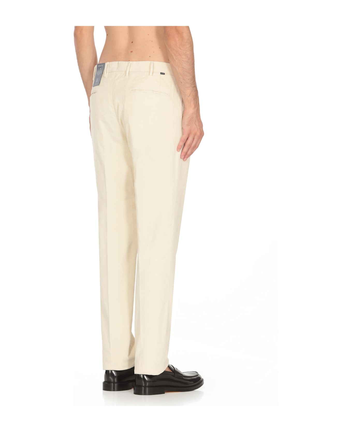 Incotex Cotton Pants - Ivory