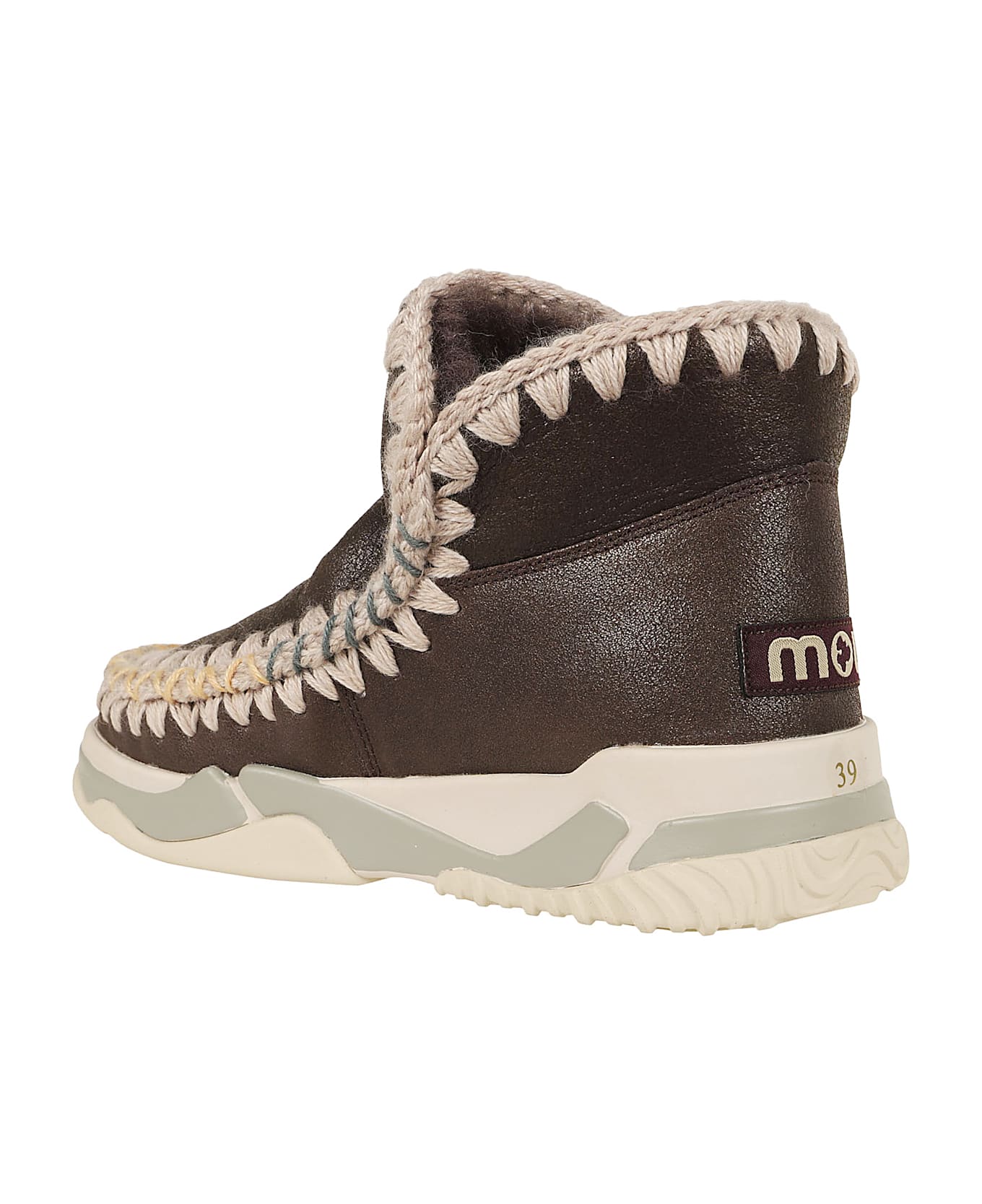 Mou Eskimo Trainer Overstitching - Dumoc Dust Mocha