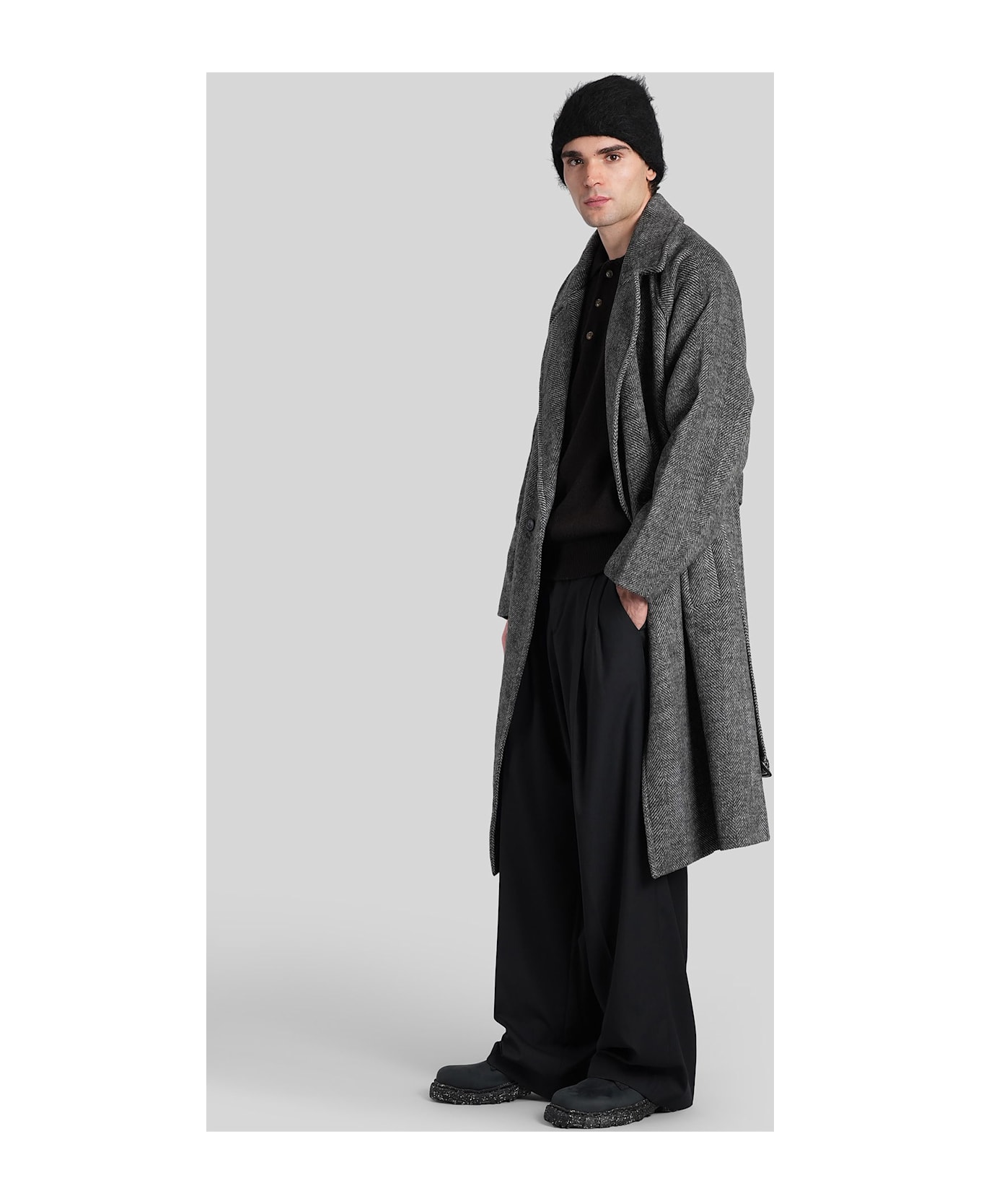 A Paper Kid In Grey Wool - grey