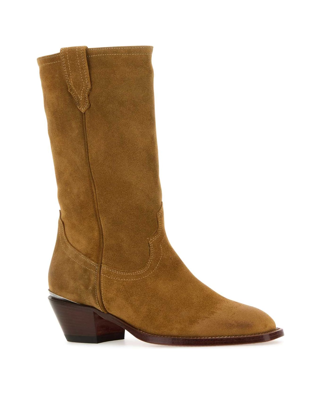 Sonora Camel Suede Durango Ankle Boots - CAMEL ブーツ
