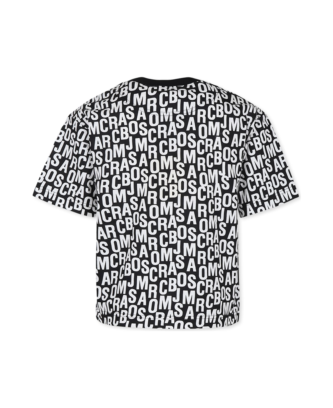 Marc Jacobs Black T-shirt For Boy With Monogram - Black