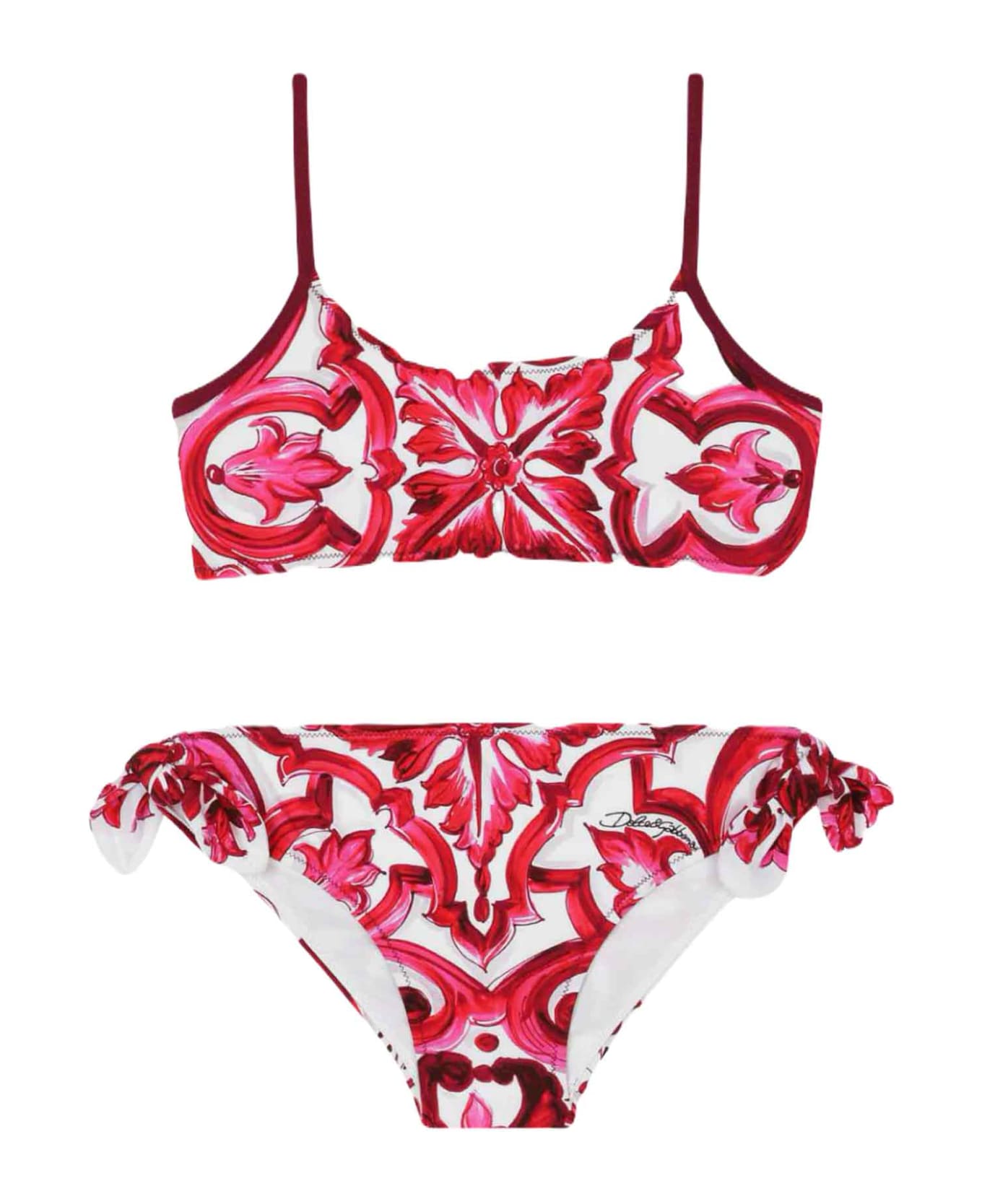 Dolce & Gabbana White/red Bikini Girl - Bianco