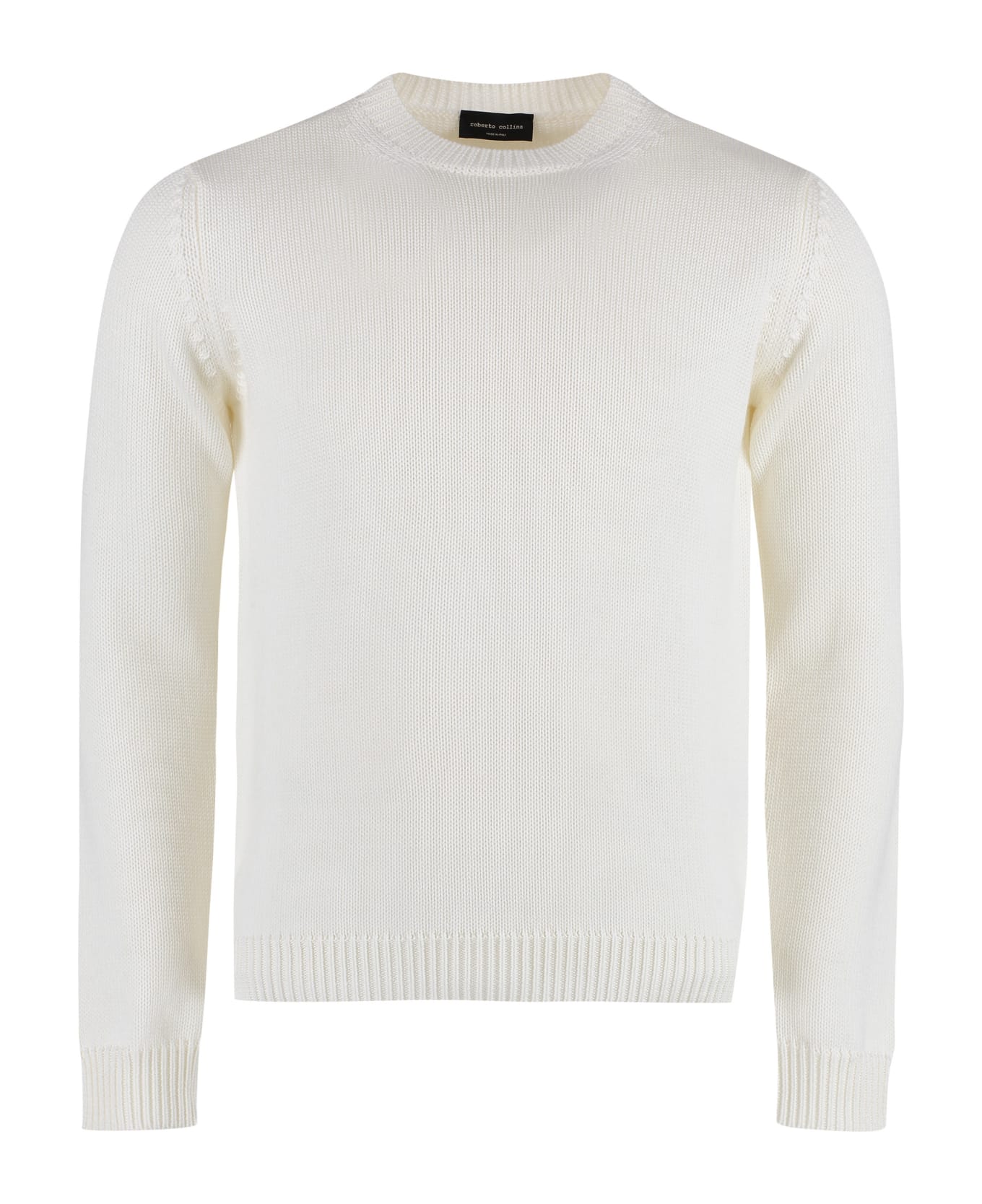 Roberto Collina Crew-neck Wool Sweater - White ニットウェア