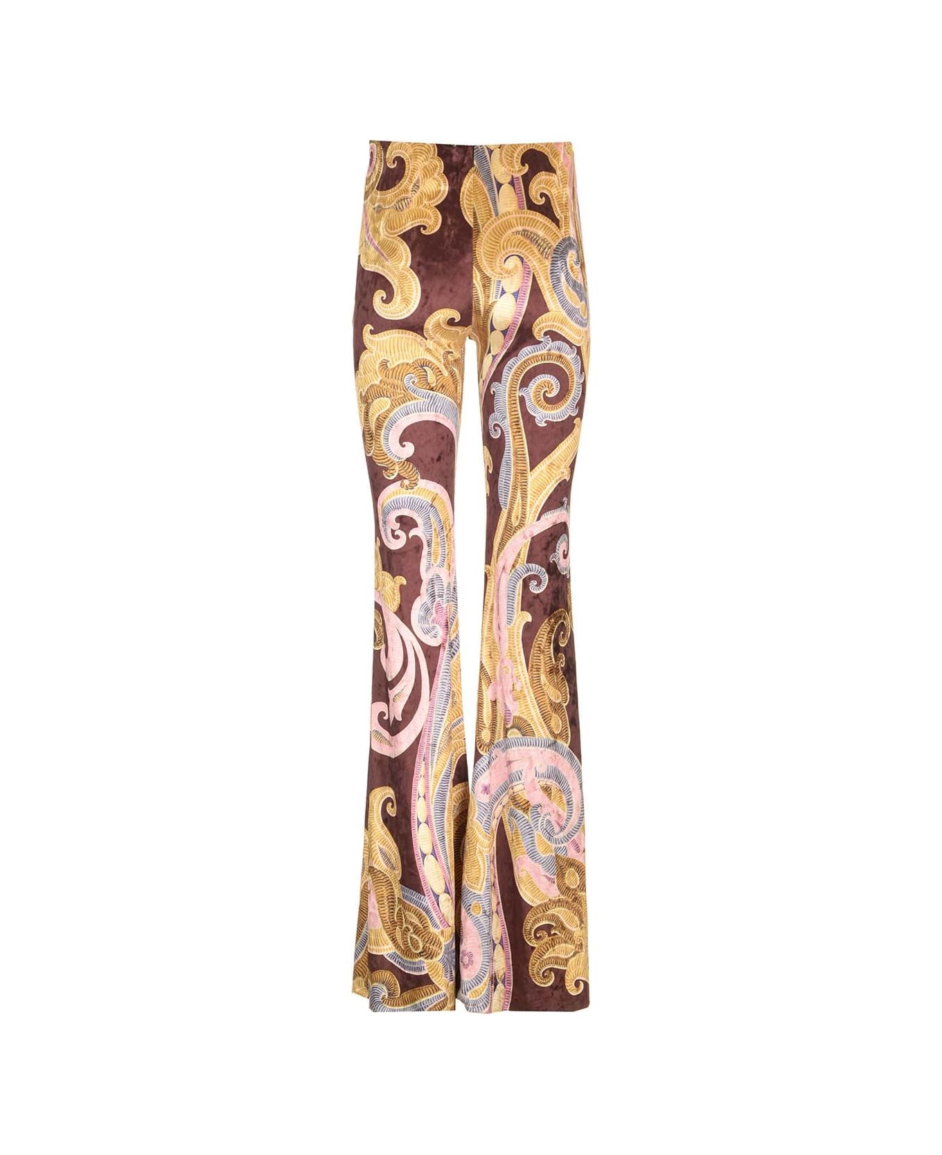 Etro Stretch Chenille Trousers - Multicolor