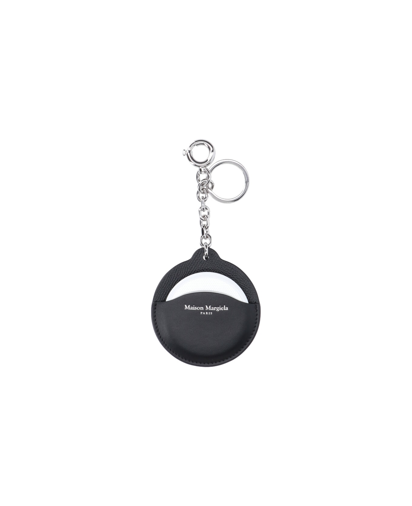 Maison Margiela Logo Keyring - Black  