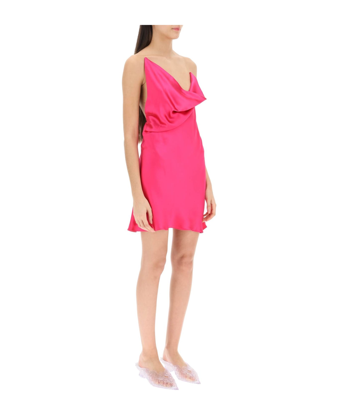 Y/Project Satin Slip Dress - FUSCHIA (Fuchsia)