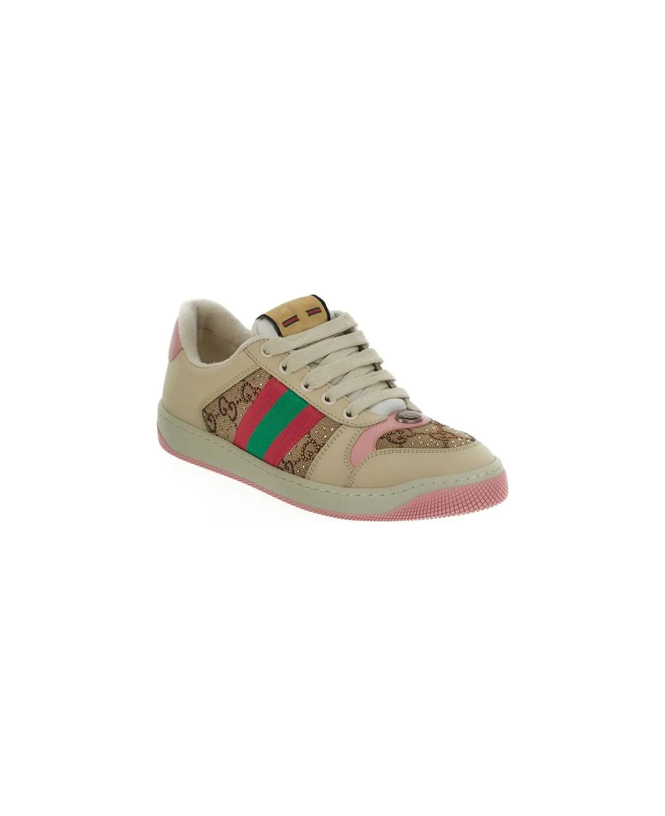 Gucci Gg Canvas Sneakers - Pink