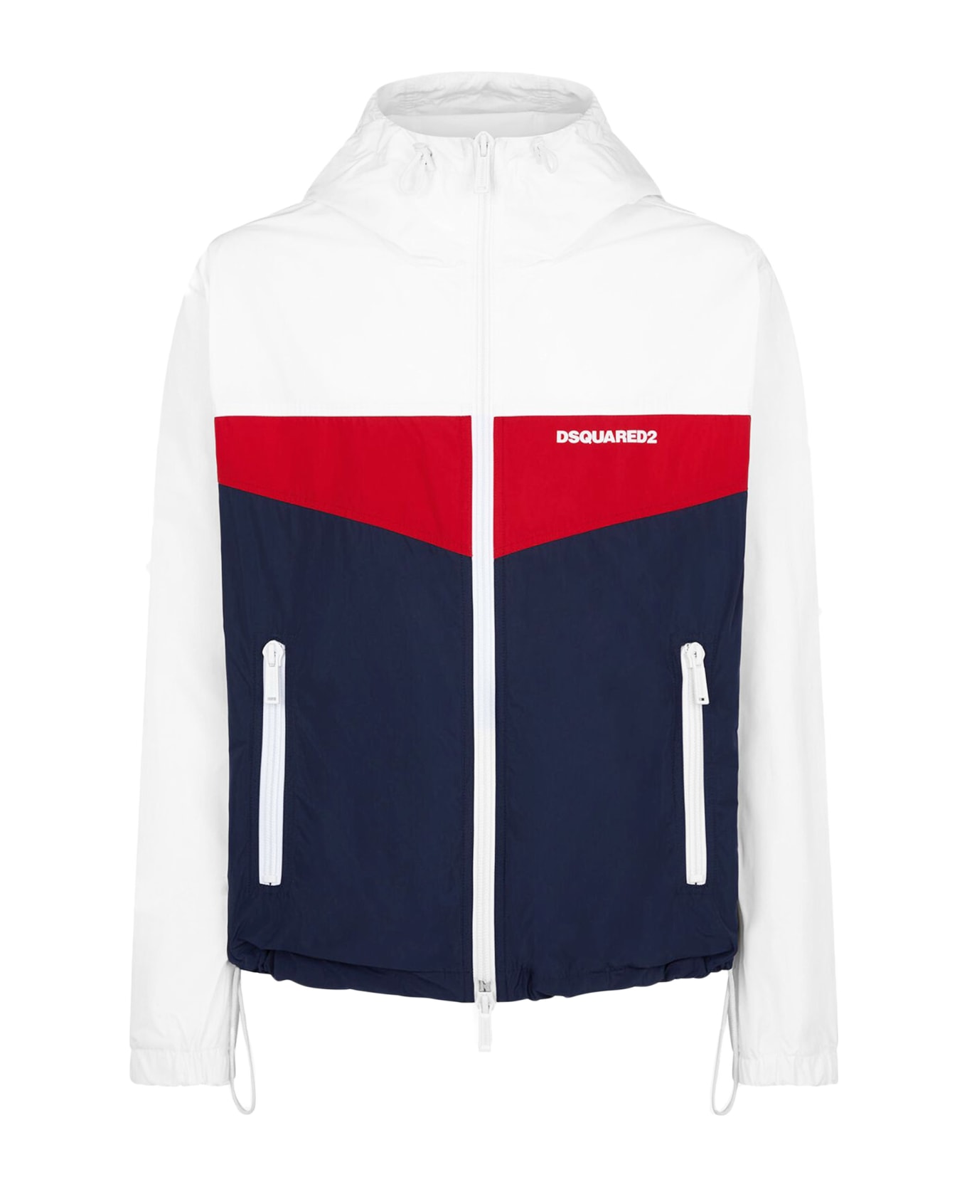 Dsquared2 Icon Printed Hooded Jacket - Bianco