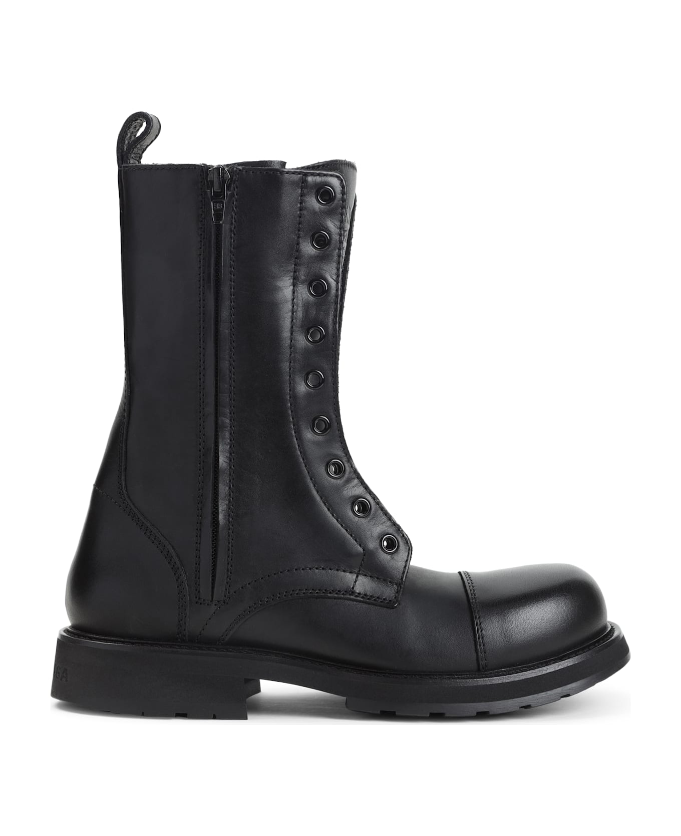 Balenciaga Truck Lace-up Boots - Black
