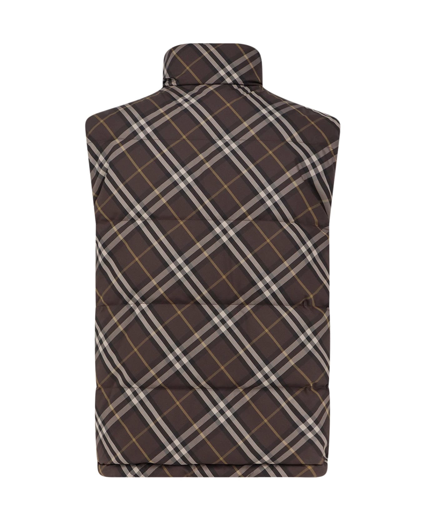 Burberry Snowshill Reversible Sleeveless Down Jacket - TRUFFLE IP CHECK