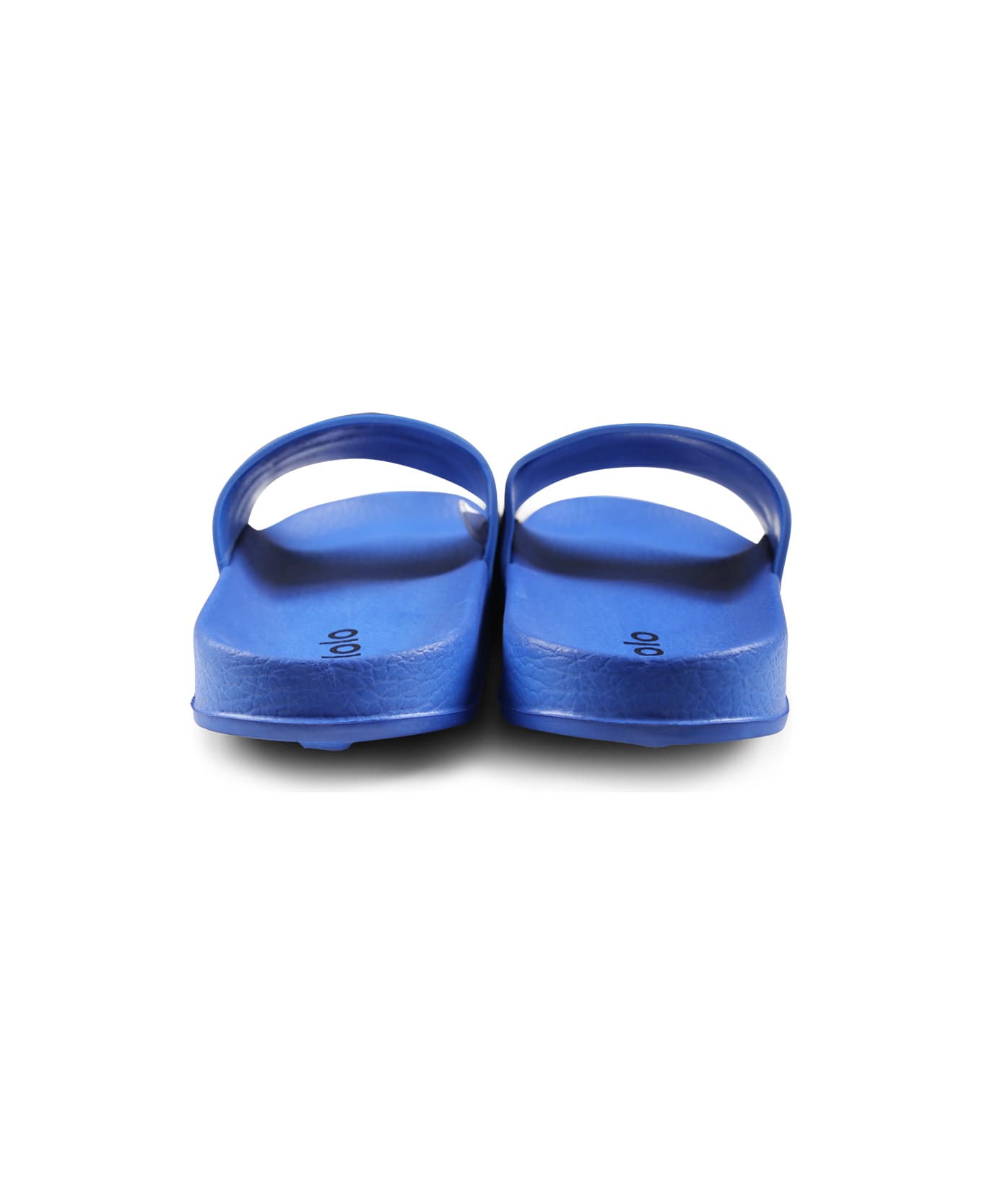 Molo Blue Slippers For Kids With Smiley - Blue