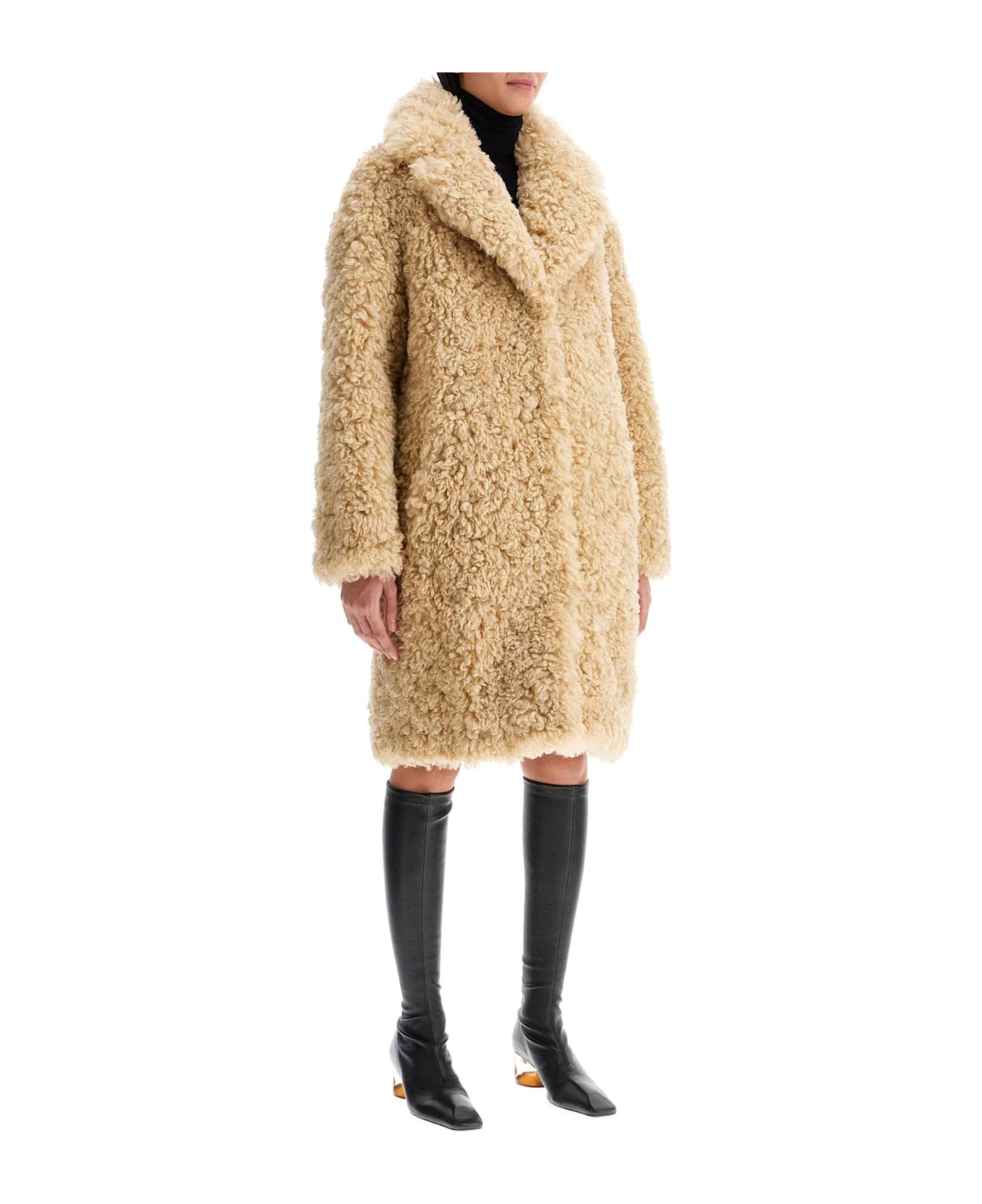 STAND STUDIO Camille Cocoon Coat - NATURAL BEIGE