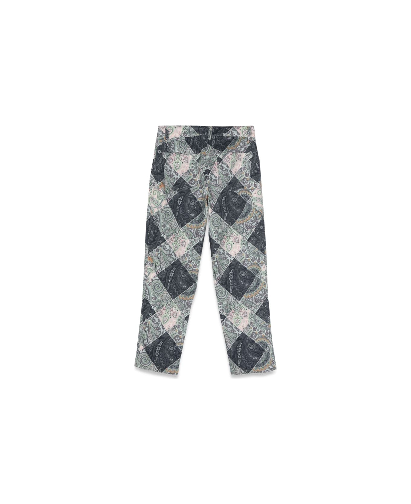 Etro Fabric Pants - BLUE