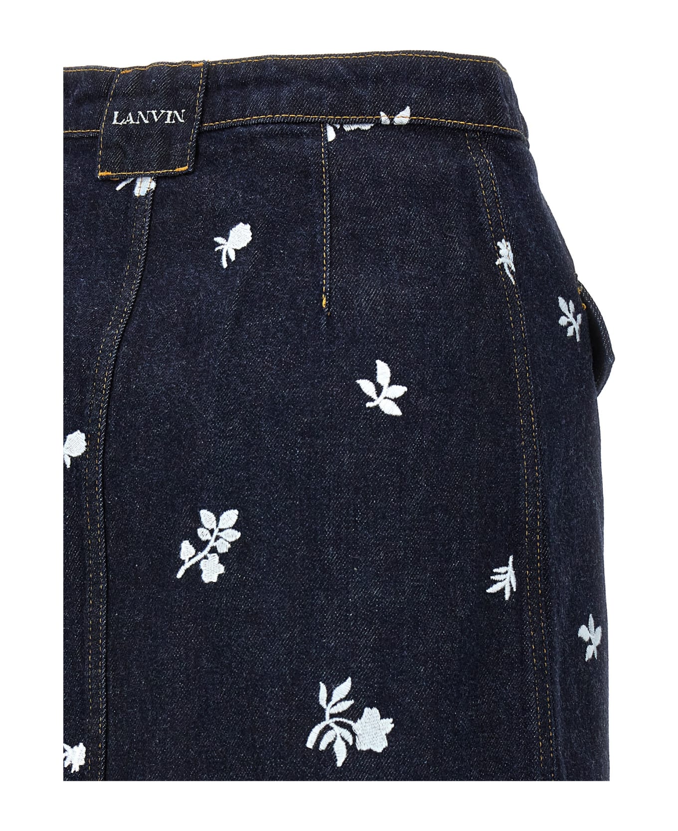 Lanvin All-over Magic Skirt - Navy Blue