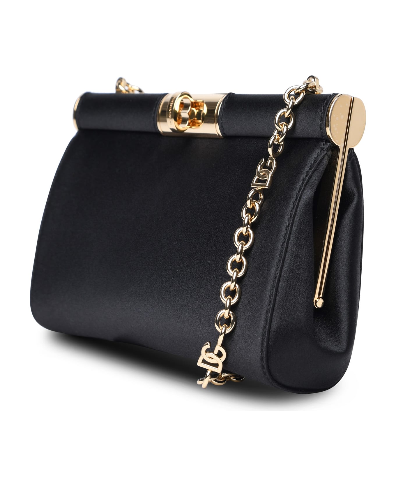 Dolce & Gabbana Black Silk Blend Bag ショルダーバッグ