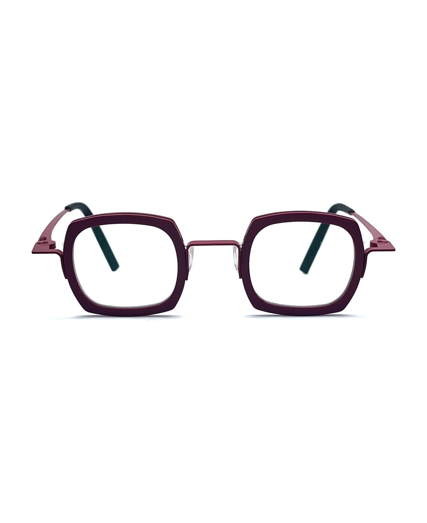 Theo Eyewear Broccoli - 48 Glasses - burgundy アイウェア