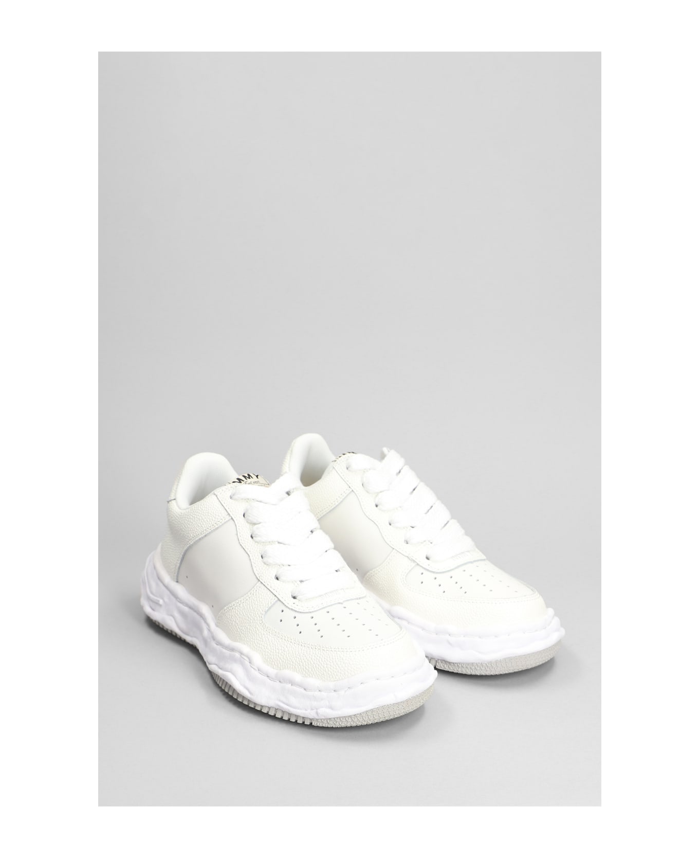 Mihara Yasuhiro Wayne Sneakers In White Leather - white