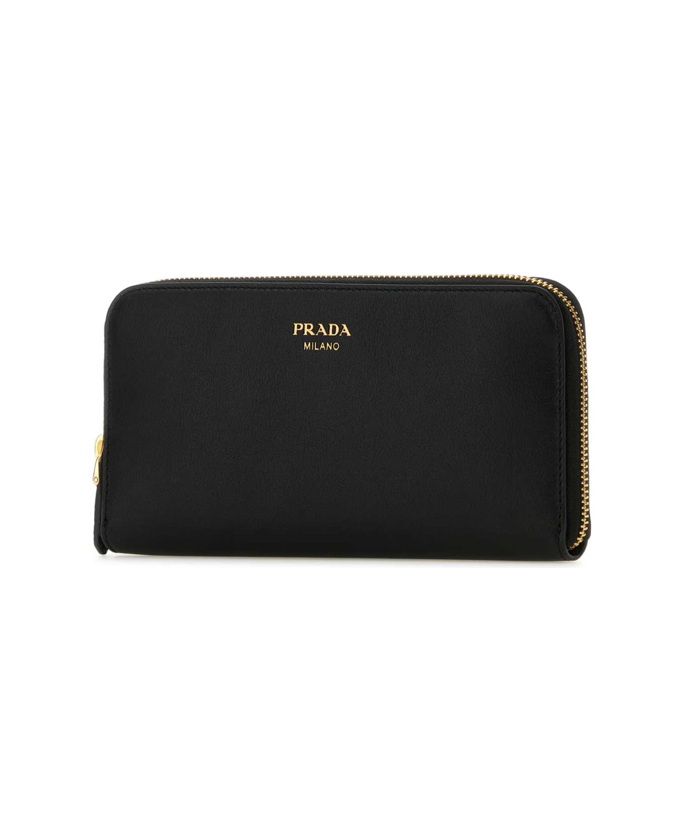 Prada Black Leather Wallet - NERO