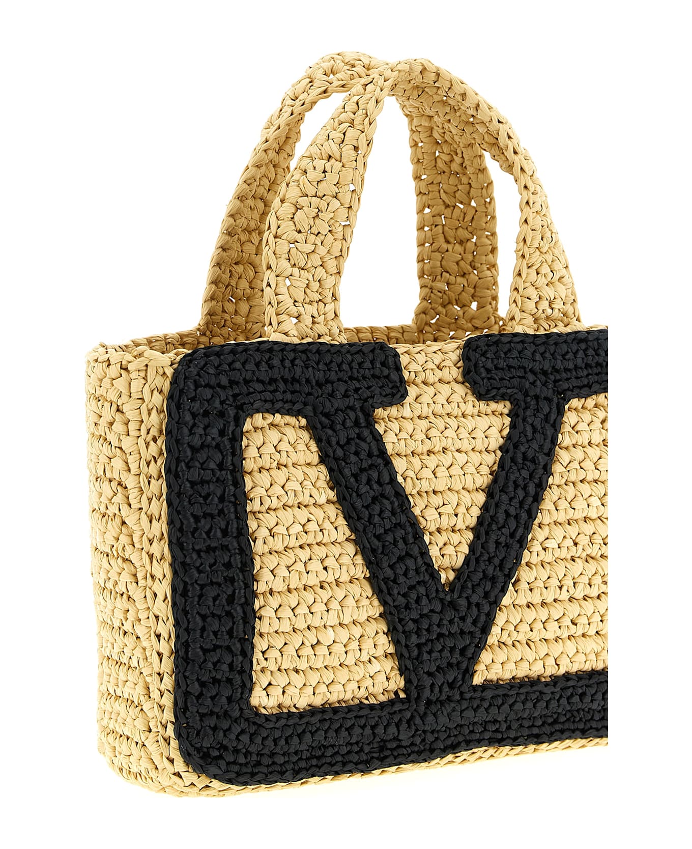 Valentino Garavani Valentinogaravani 'vivasuperstar' Small Shopping Bag - Beige